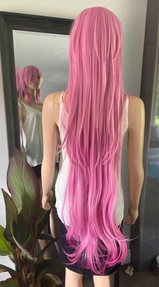NWOT 110cm Ultra Long Pink Anime or Mermaid Wig 284 - photo 3