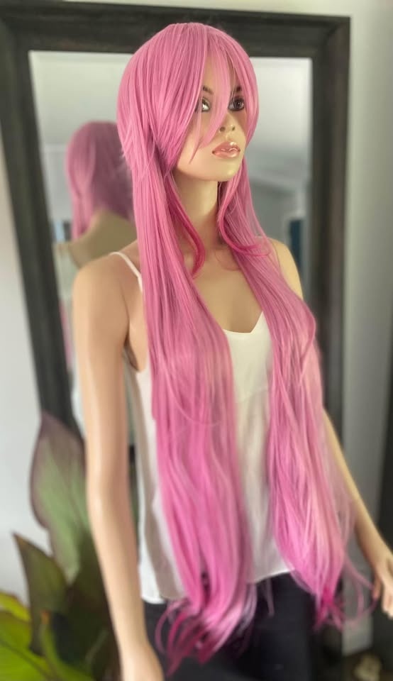 NWOT 110cm Ultra Long Pink Anime or Mermaid Wig 284 - photo 4
