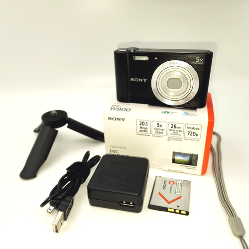 Sony Cyber-shot DSC-W800 20.1 MP Black With Box
