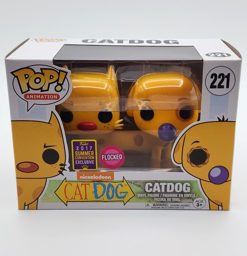Funko Pop! CATDOG #221 Flocked 2017 Summer Convention Exclusive
