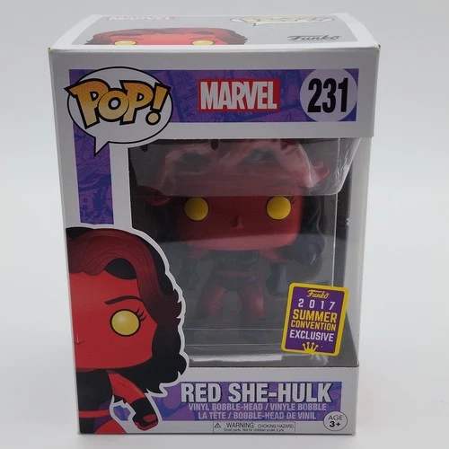 Funko Pop! Marvel Red She-Hulk #231 - 2017 Summer Convention Exc - photo 2