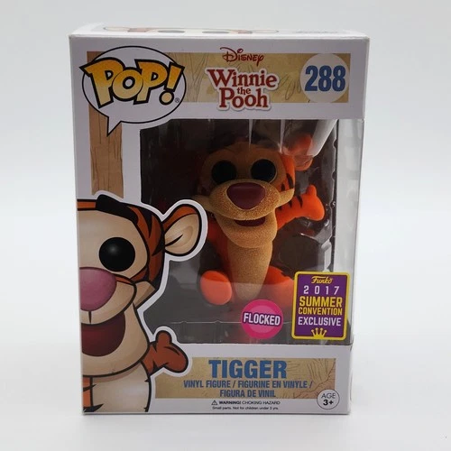 Funko Pop! Disney Tigger #288 Flocked - 2017 Summer Convention E