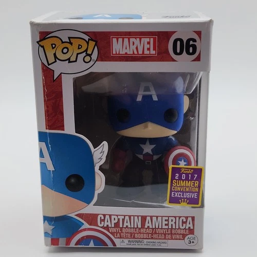 Funko Pop! Marvel Captain America #06 - 2017 Summer Convention E