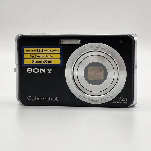 Sony Cyber-shot DSC-W190 12.1 MP Black Near Mint - photo 2