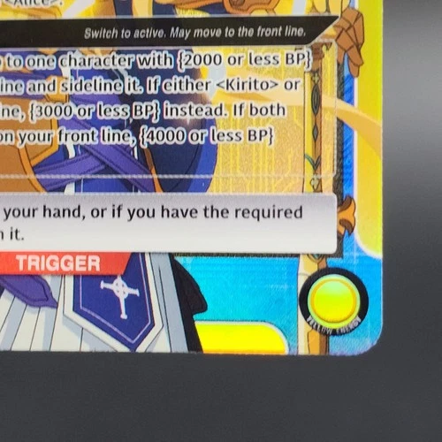 Alice Synthesis Thirty SAO-1-013 Super Rare SR Holofoil - photo 5
