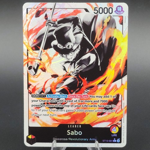One Piece Sabo ST13-001 L Alternate Art Leader