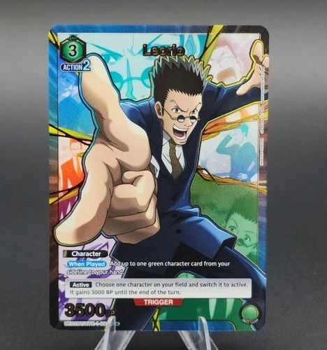 Leorio HTR-1-091 R Alternate Art Gold Holofoil Hunter X Hunter