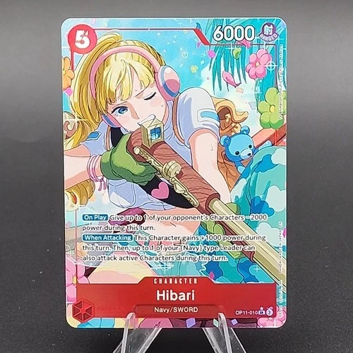 One Piece Hibari OP11-010 SR* Alternate Art Fist of Divine Speed