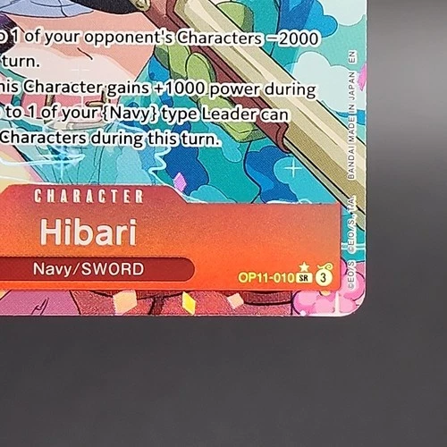 One Piece Hibari OP11-010 SR* Alternate Art Fist of Divine Speed - photo 5