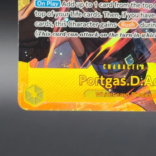 One Piece Portgas D Ace OP07-119 SEC Card - photo 4