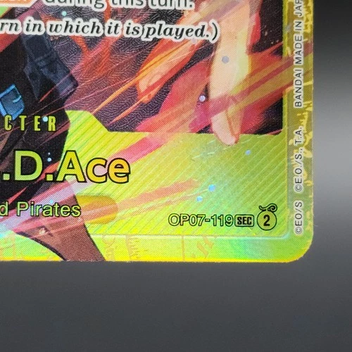 One Piece Portgas D Ace OP07-119 SEC Card - photo 5