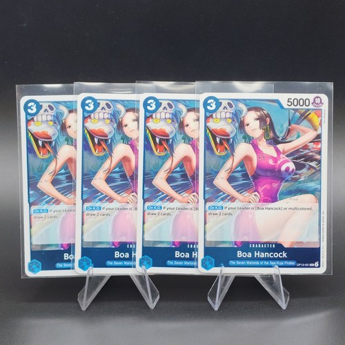 One Piece Boa Hancock OP13-051 Rare x4 Playset - Carrying On His
