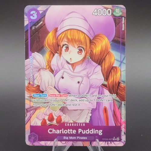 One Piece Charlotte Pudding OP08-067 R* Alternate Art