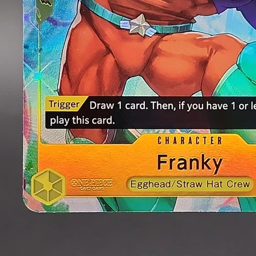 One Piece Franky OP07-107 R* Alternate Art 500 Years Future - photo 4