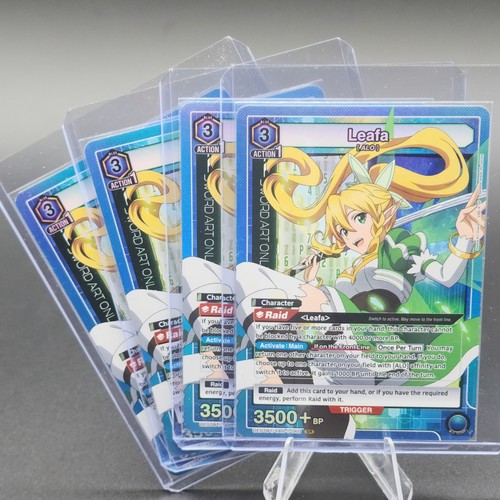 Leafa SAO-1-06 Super Rare SR Holofoil x4 Playset