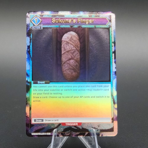 Sukuna's Finger JJK-1-063 C* Parallel Gold Holo Foil