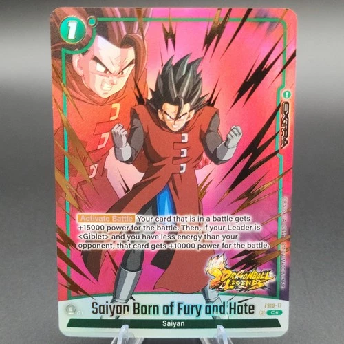 Saiyan Born of Fury and Hate FS10-17 C* Alternate-Dragon Ball Su - photo 2