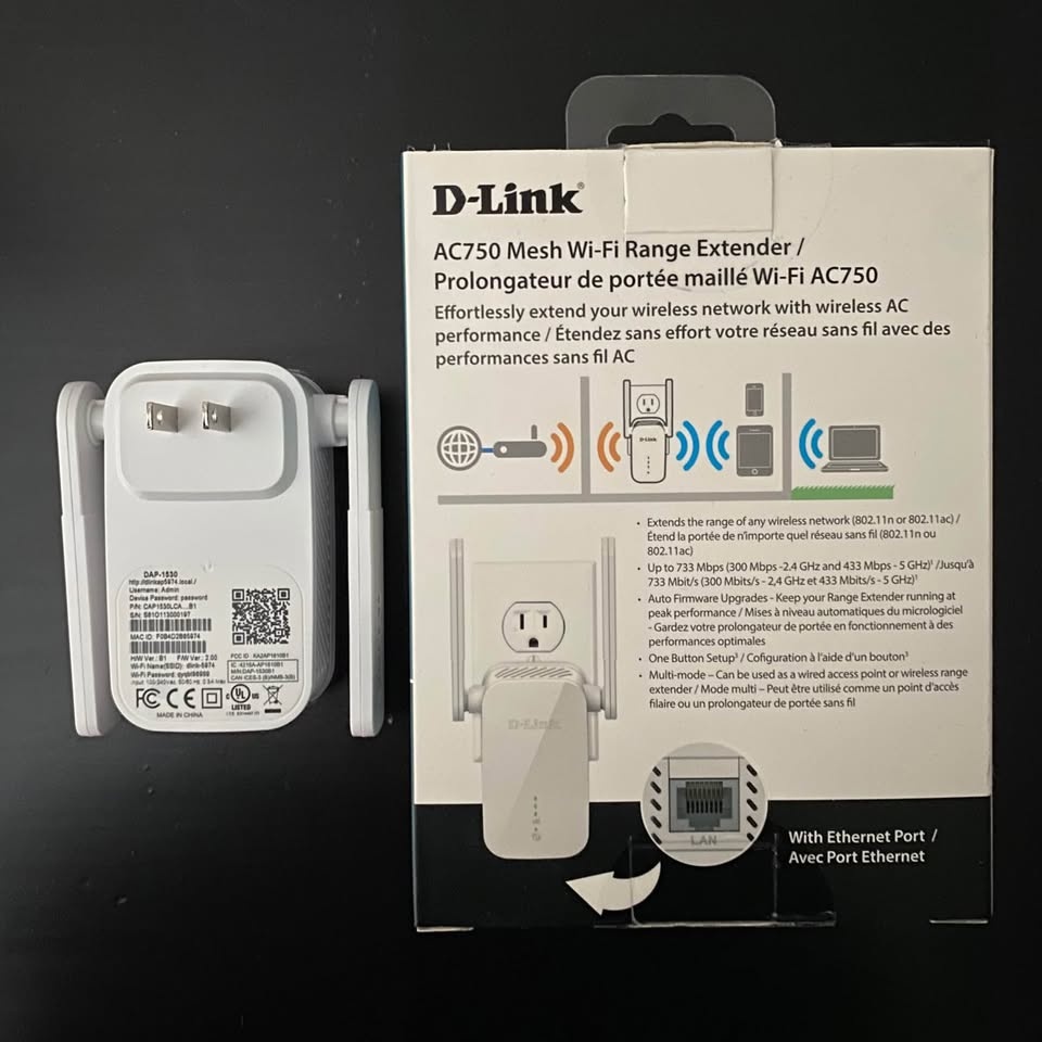 D-Link AC750 Mesh Wi-Fi Extender DAP-1530 - photo 2