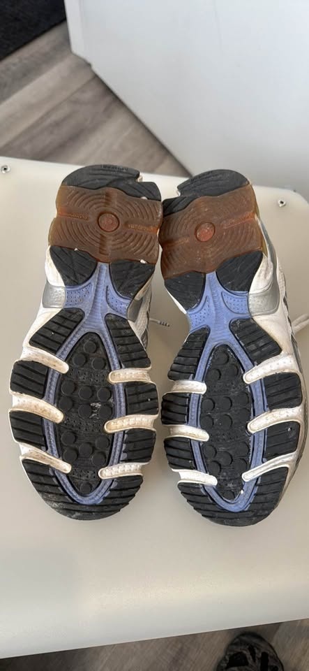 Adidas Running Shoes White Silver Blue Purple Size 7 - photo 2