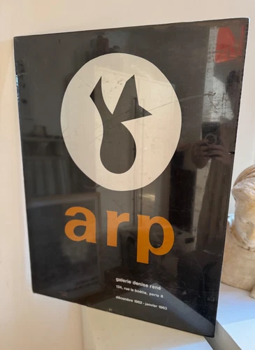 Jean Arp 1962 Galerie Denise René Exhibition Poster - Original W - photo 2