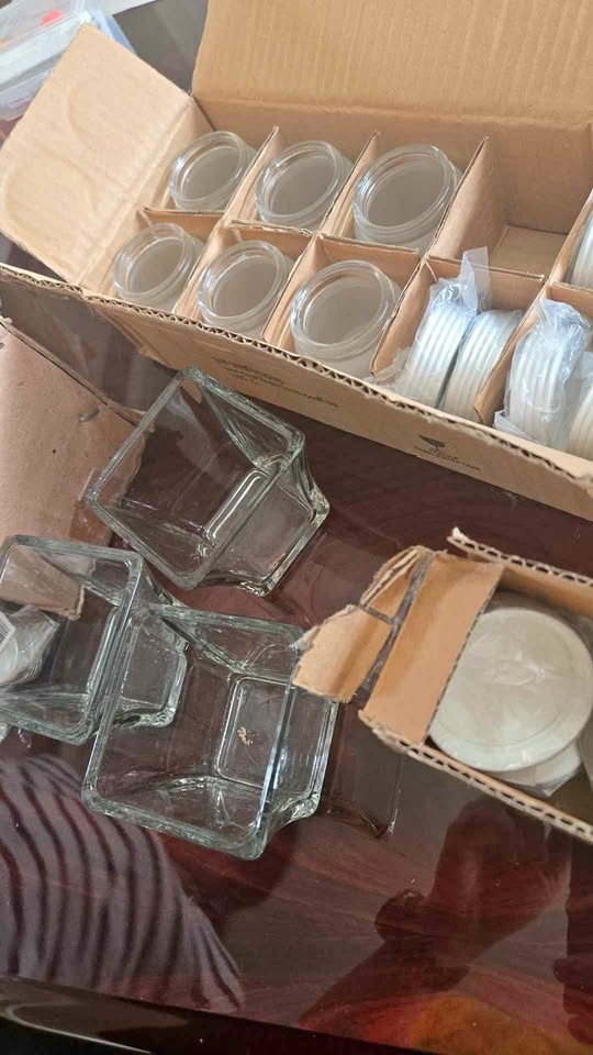 Glass bottles BNIB