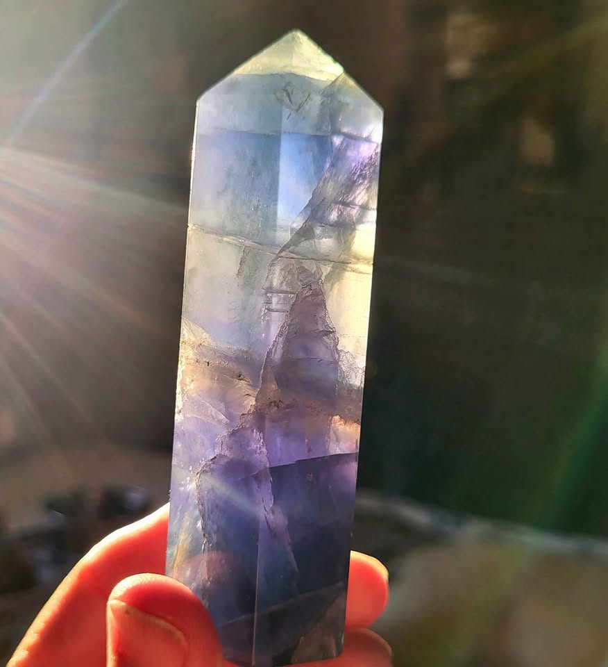 Blue Fluorite Crystal Tower - photo 2