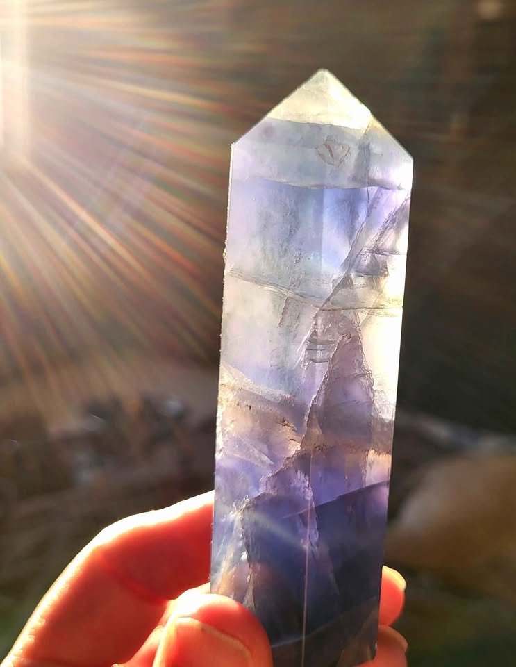 Blue Fluorite Crystal Tower - photo 3