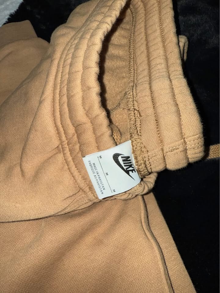 Nike Men's Light Brown Fleece Hoodie & Pants Set - photo 4
