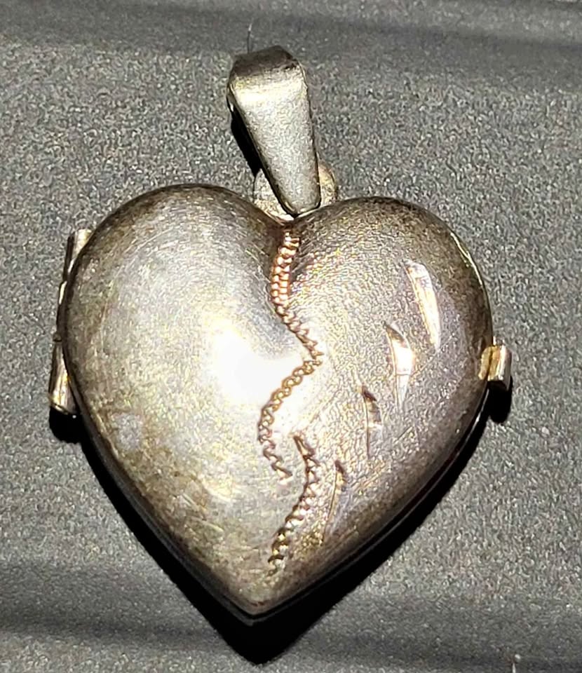 Vintage Itallian Silver Heart Locket