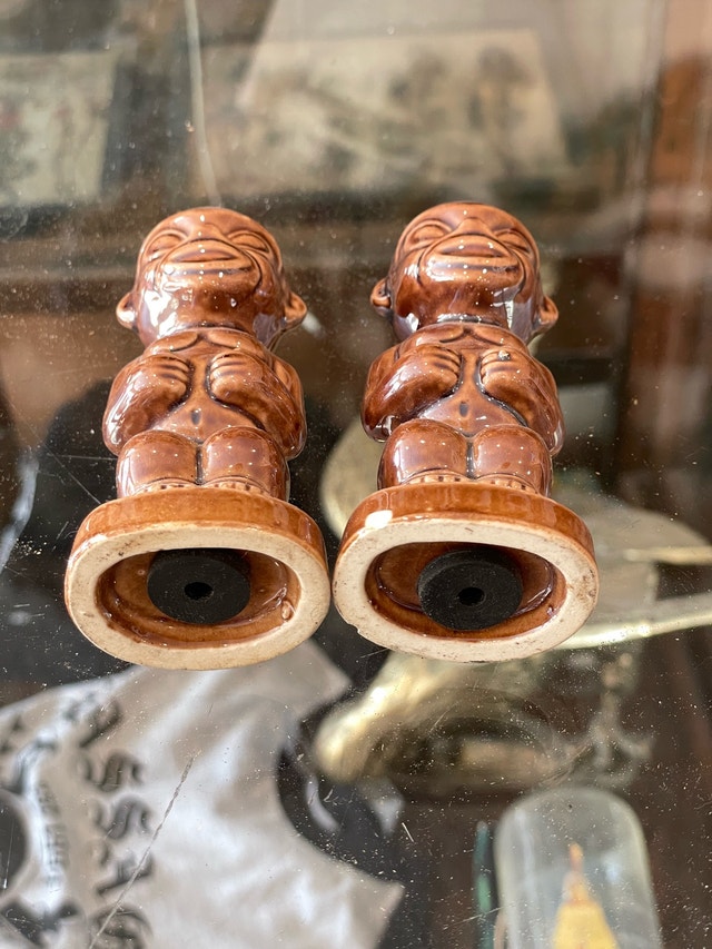 Rare Kon-Tiki Salt & Pepper Shakers Retro Vintage Mug - photo 3