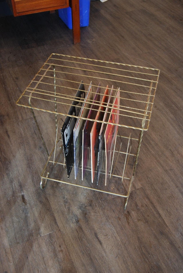 Mid Century Modern Vinyl Record Rack