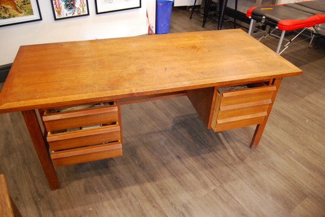 Mid Century Modern Desk Vintage Antique