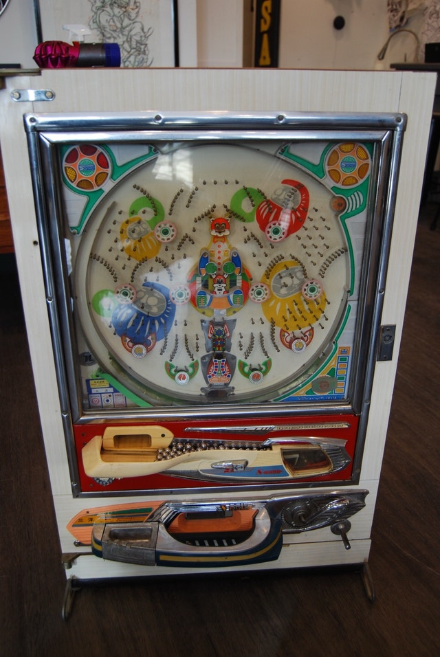 Antique Japanese Pachinko Machine Vintage Retro