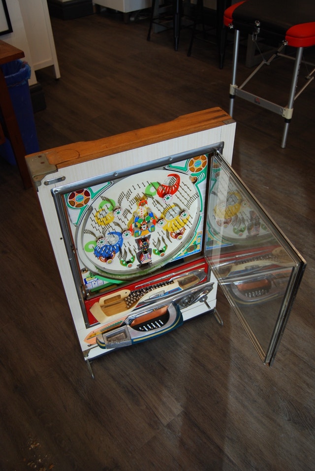 Antique Japanese Pachinko Machine Vintage Retro - photo 3