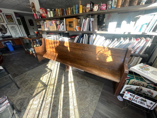 Antique Church Pew 10 foot