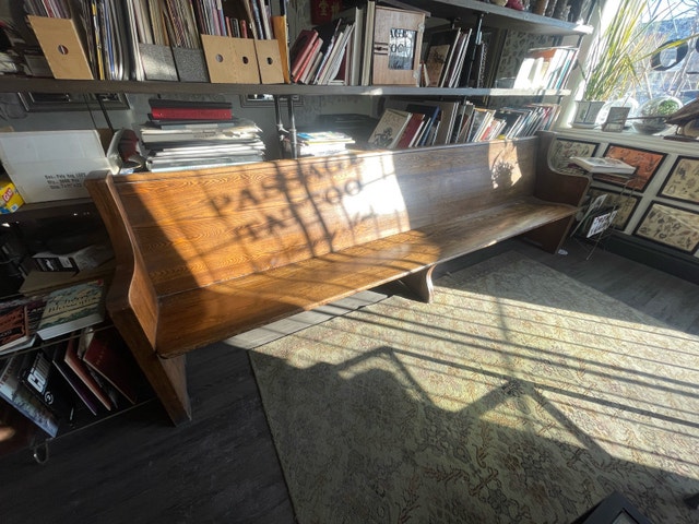 Antique Church Pew 10 foot - photo 3