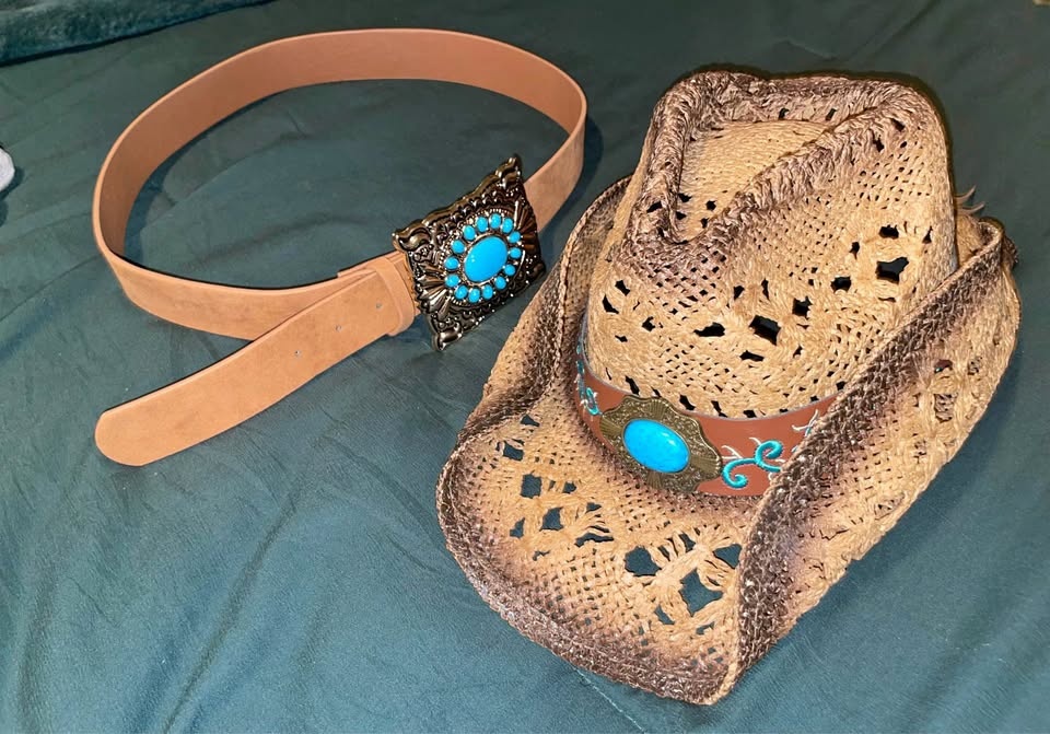 Cowboy hat & belt