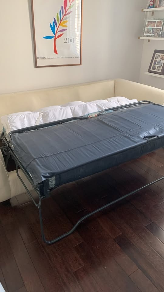 Ivory Pull-Out Sofa Bed - Full Size - photo 3