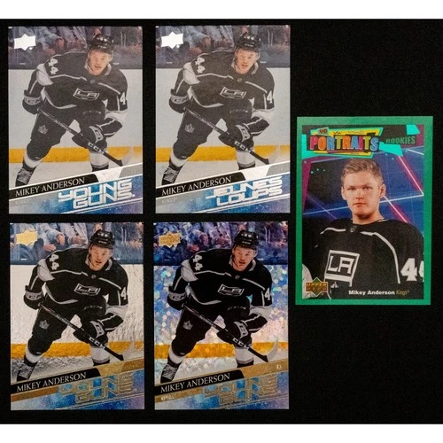 2020 Upper Deck Mikey Anderson Young Guns Speckled Rainbow Foil