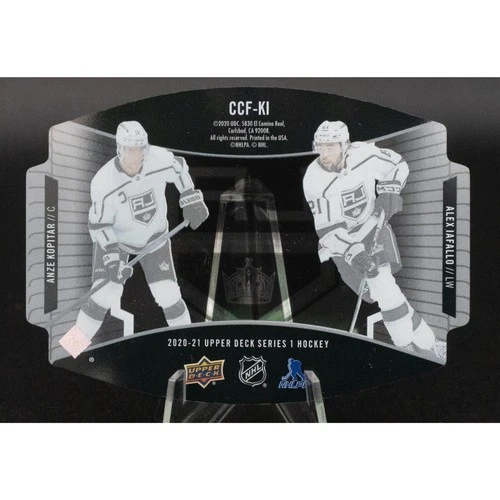 2020 Upper Deck Alex Iafallo Anze Kopitar Clear Cut #CCF-KI - photo 2