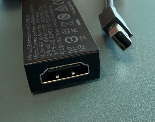 Microsoft 1819 Surface Mini DisplayPort to HDMI Adapter - photo 2