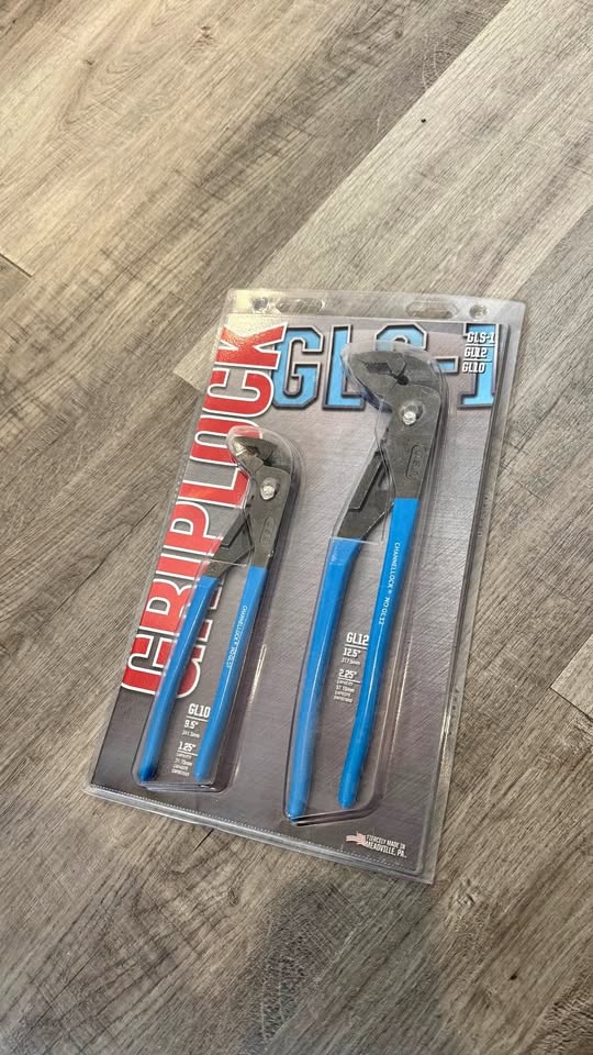 Channellock Griplock Pliers Set - 10" + 12" GLS-2 - New Sealed