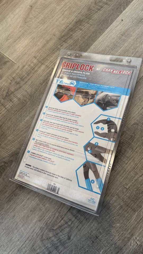 Channellock Griplock Pliers Set - 10" + 12" GLS-2 - New Sealed - photo 2