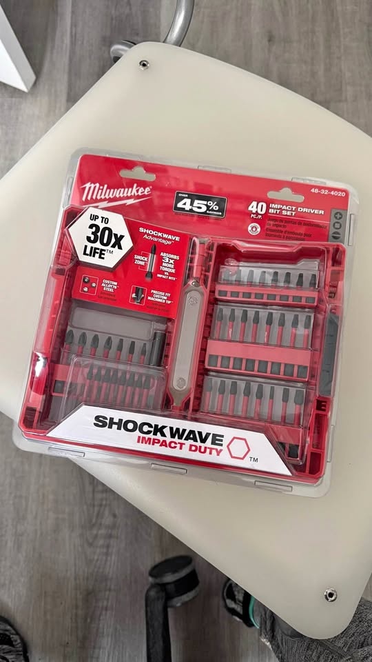 Milwaukee SHOCKWAVE 40-Piece Impact Driver Bit Set – Brand New S