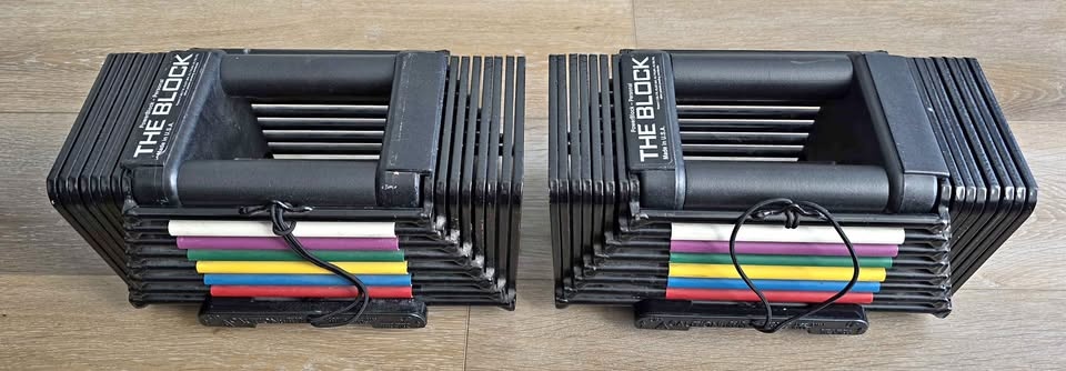 PowerBlock Dumbbells Set (Personal, Adjustable) - 5-45lbs