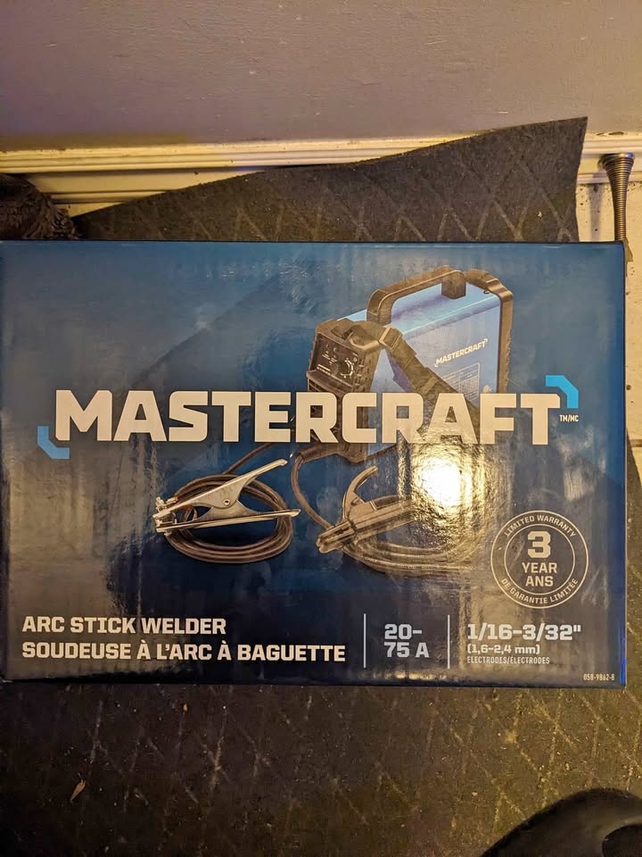 MasterCraft Arc Stick Welder 20-75 A