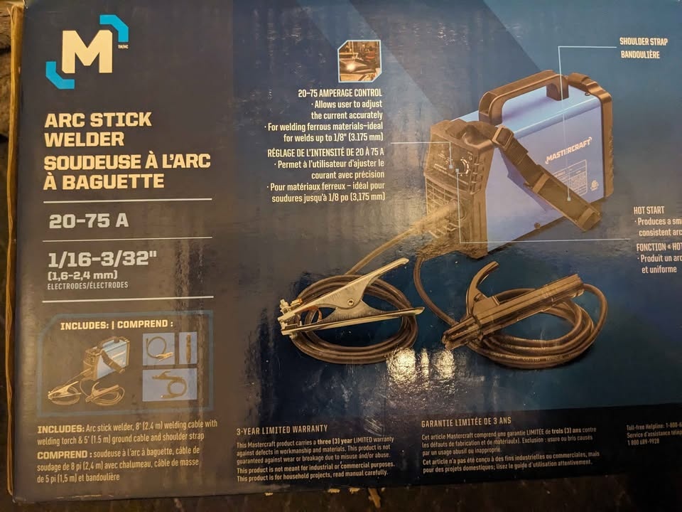 MasterCraft Arc Stick Welder 20-75 A - photo 2