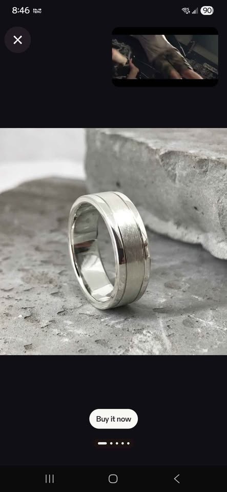 Men's 925 Solid Silver Ring - photo 2