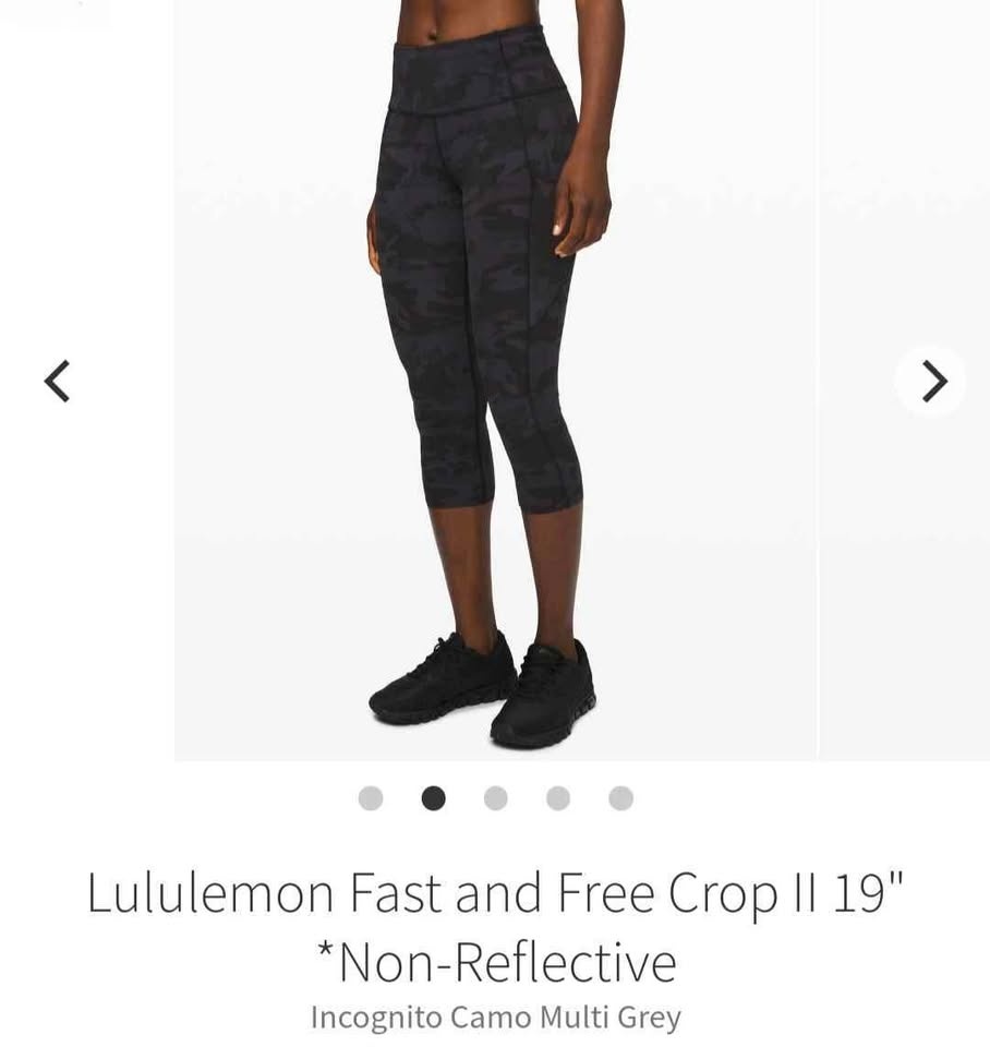 Lululemon Fast and Free HR Crop II 19" Non-Reflective - photo 2