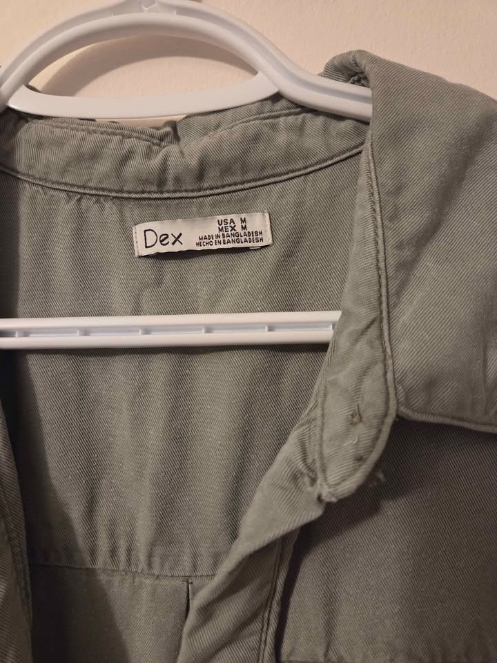 Dex Olive Khaki Green Tencel Romper M - photo 3